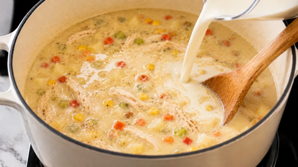 Adding Cream to the Chowder