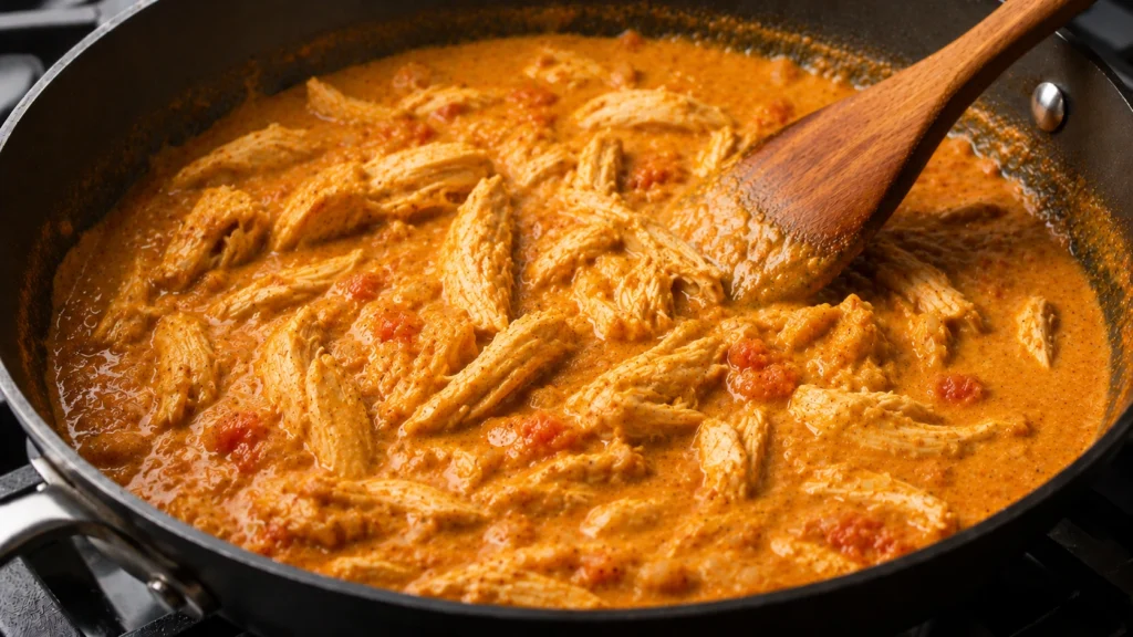 Adding Leftover Roast Chicken to Curry
