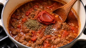 Adding Tomatoes and Seasonings