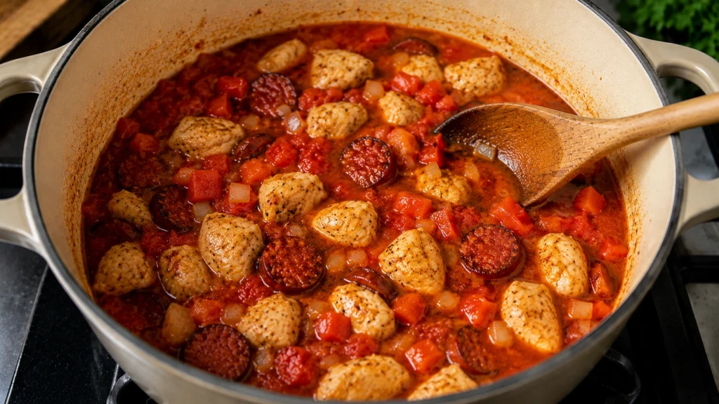 Adding Tomatoes and Stock