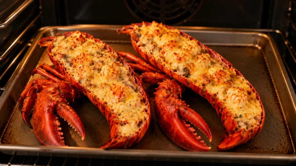 Baking Lobster Thermidor