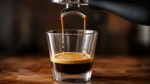 Brewing Fresh Espresso for Cinnamon Roll Coffee