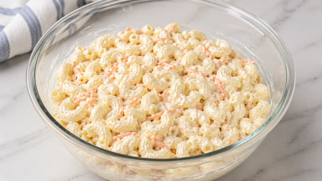 Chilled Rainbow Drive-In Mac Salad Ready to Serve
