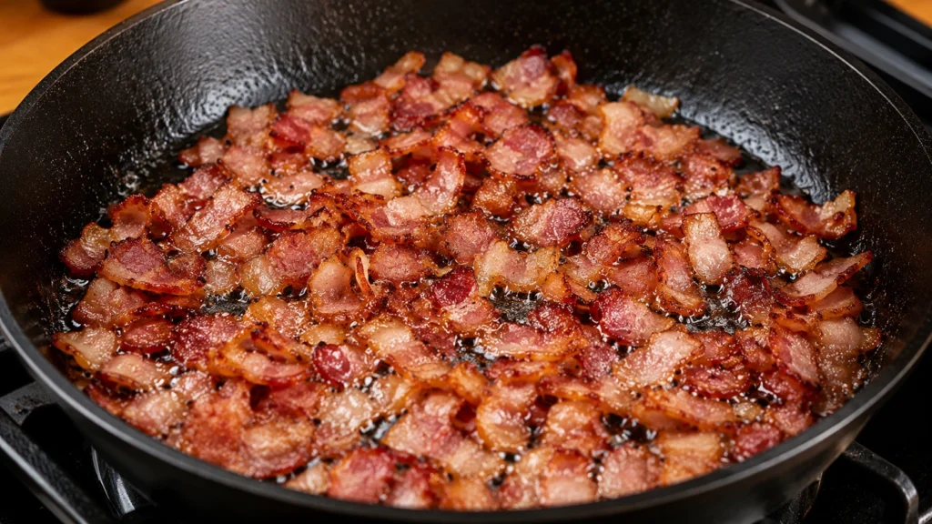 Cooking Bacon for Bacon Jam