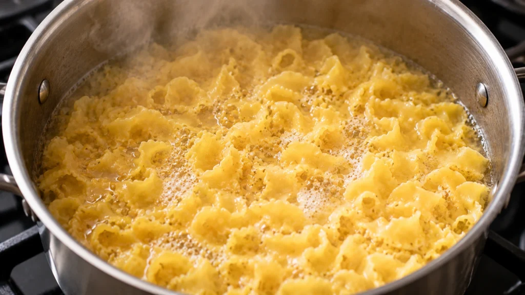 Cooking Campanelle Pasta