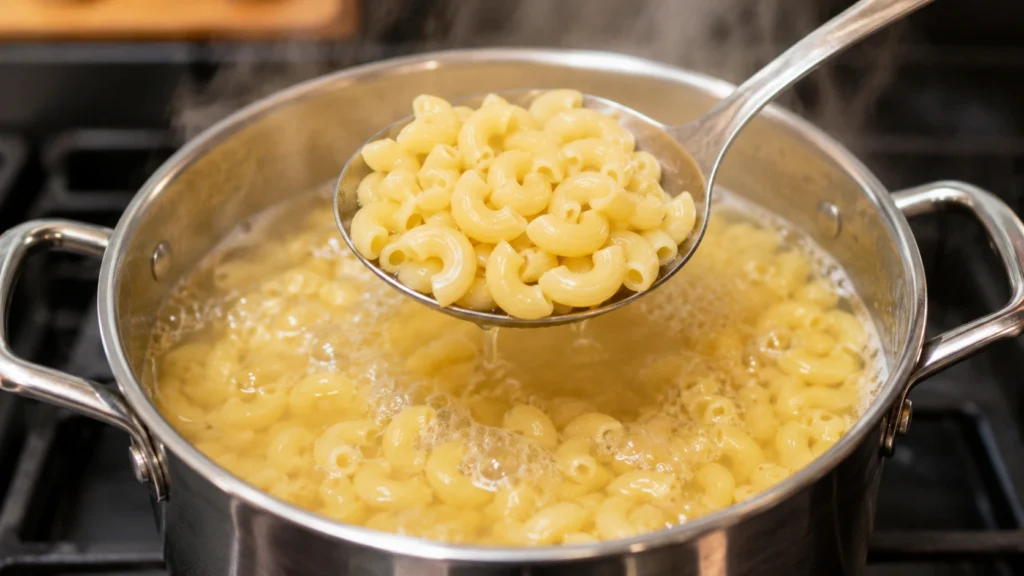 Cooking Macaroni for Mac Salad