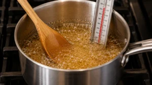 Cooking the Maple Candy Syrup