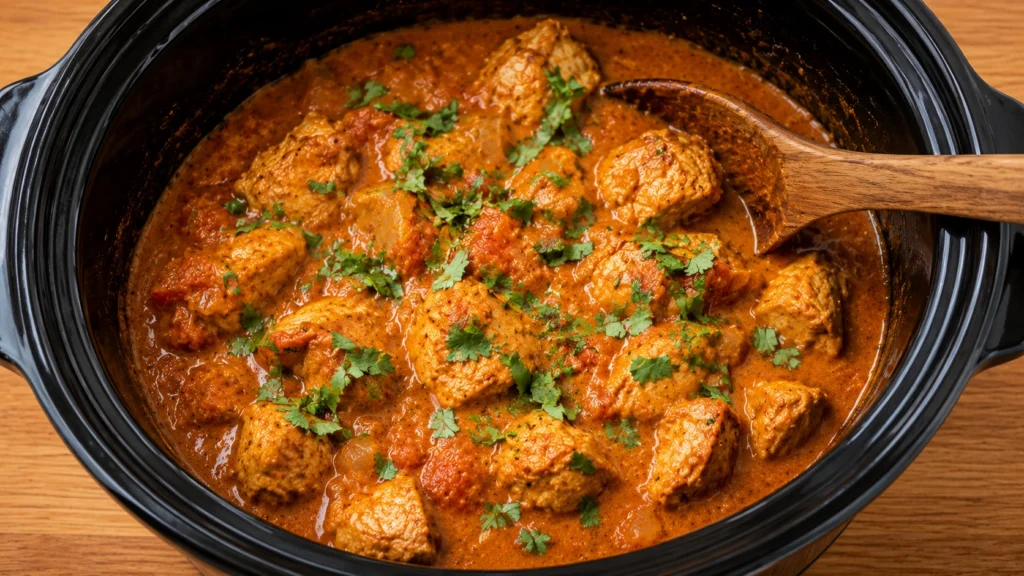 Finished Chicken Curry Ready to Serve