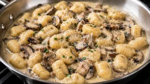 Finished Truffle Gnocchi Ready to Serve