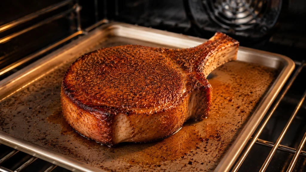 Finishing Pork Chop in the Oven