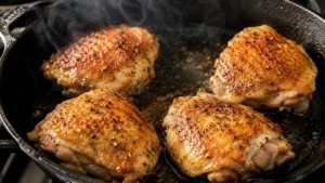 Golden Seared Chicken Thighs for Jamie Oliver Chicken Tagine Recipe