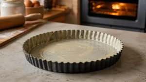 Pastry dough wrapped in plastic
