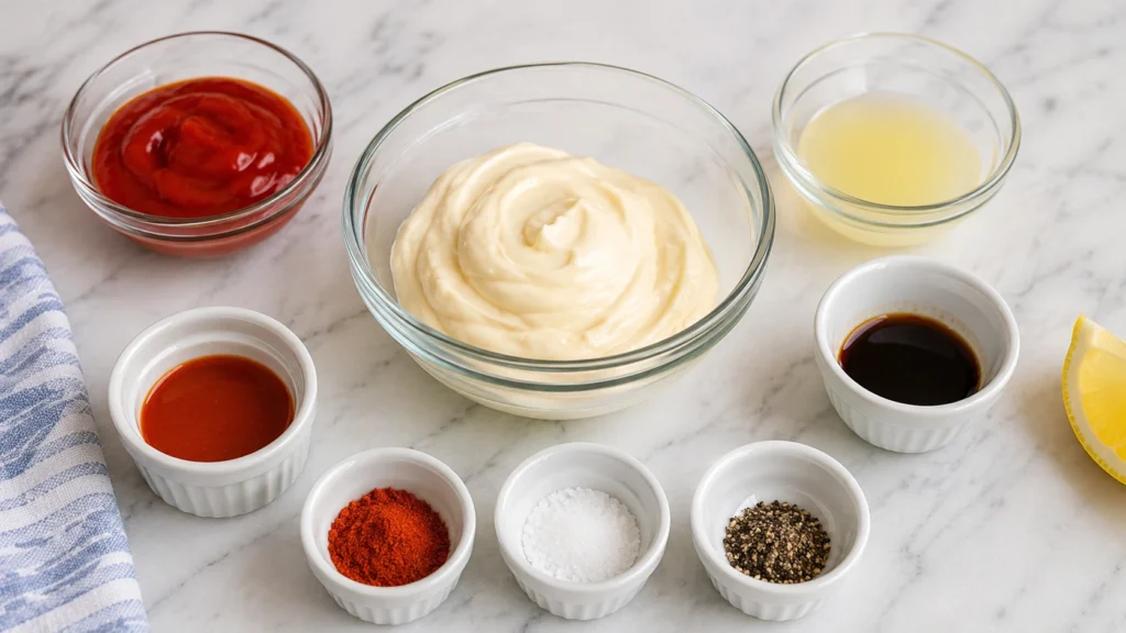 Ingredients for Gordon Ramsay Marie Rose Sauce