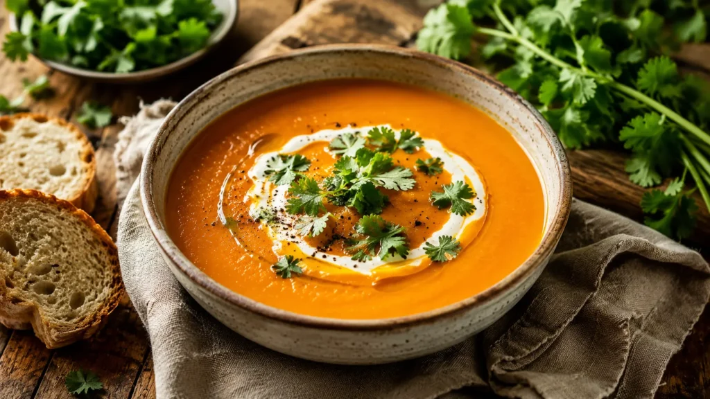 Jamie Oliver Carrot and Coriander Soup