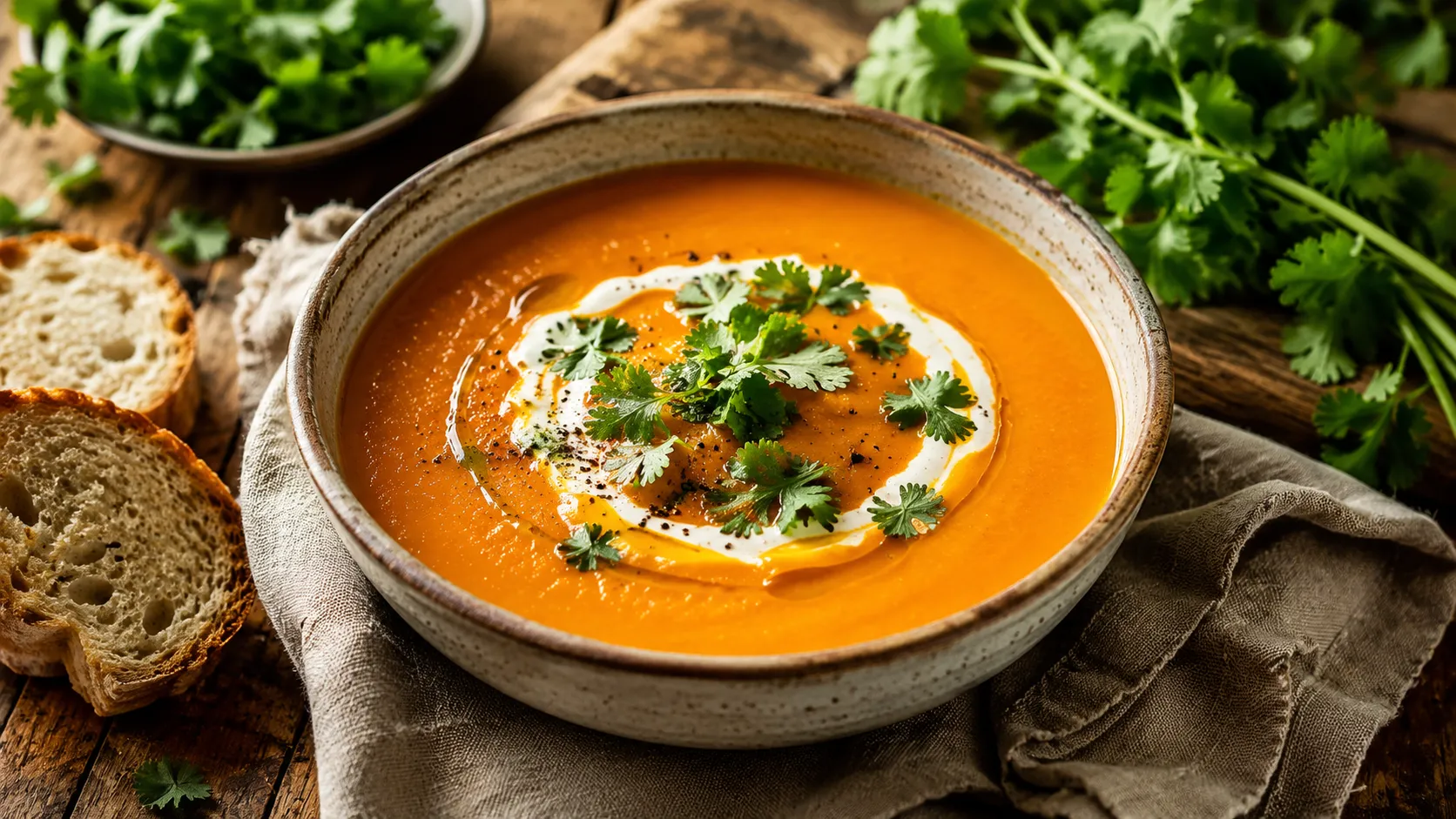 Jamie Oliver Carrot and Coriander Soup