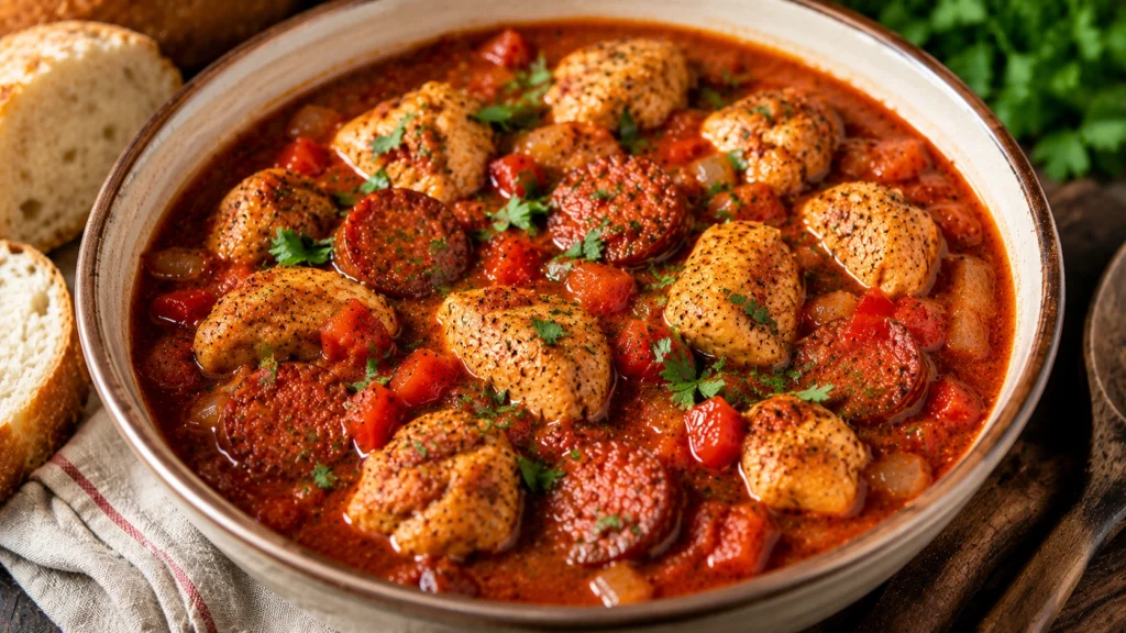 Jamie Oliver's Chicken and Chorizo Stew Recipe