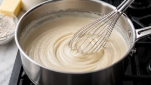 Making Creamy Béchamel Sauce