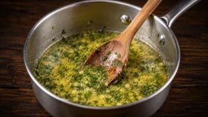 Making Garlic Herb Butter