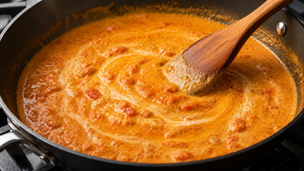 Mixing Coconut Milk into Curry Sauce