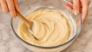 Mixing the Creamy Filling