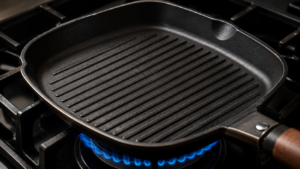 Preheating the Grill Pan