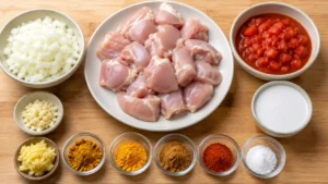 Preparing Ingredients for Chicken Curry Slow Cooker Jamie Oliver Recipe