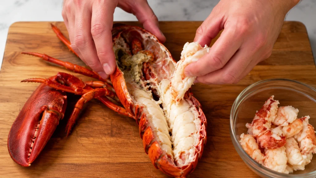 Preparing the Lobster for Thermidor