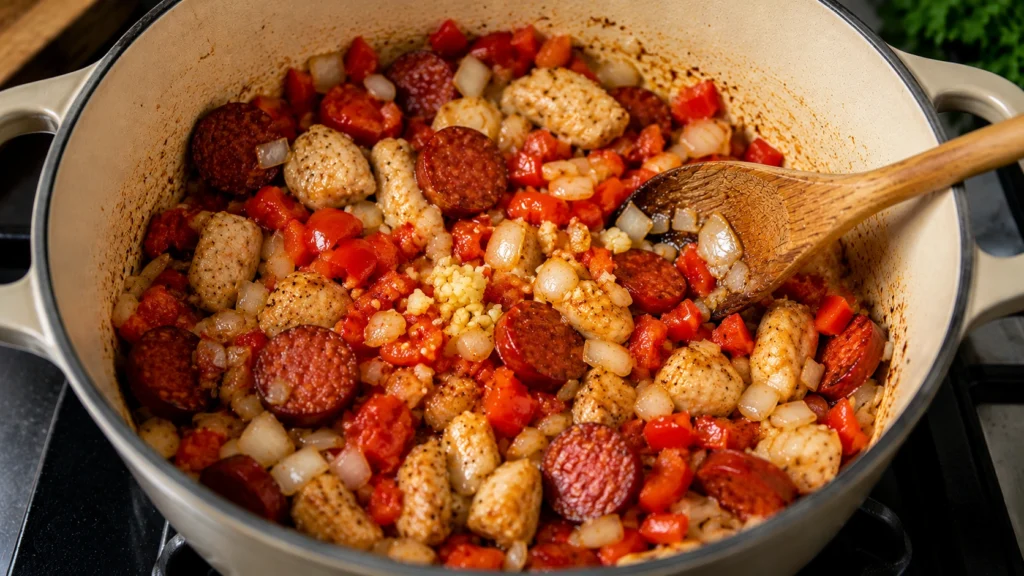 Sautéing Vegetables in the Pot