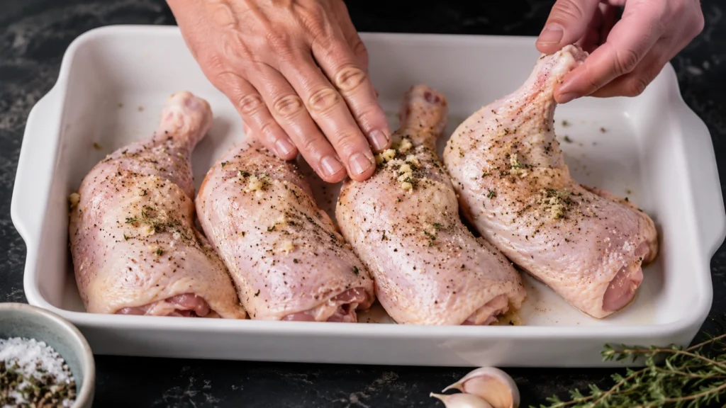 Seasoning Duck Legs for Duck Confit