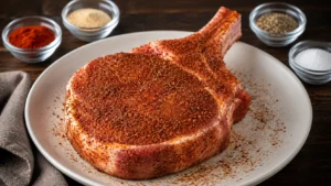 Seasoning the Pork Chop