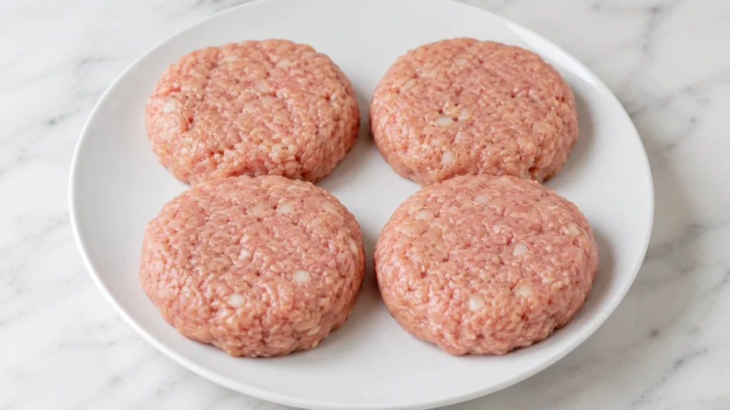 Shaping Turkey Burger Patties
