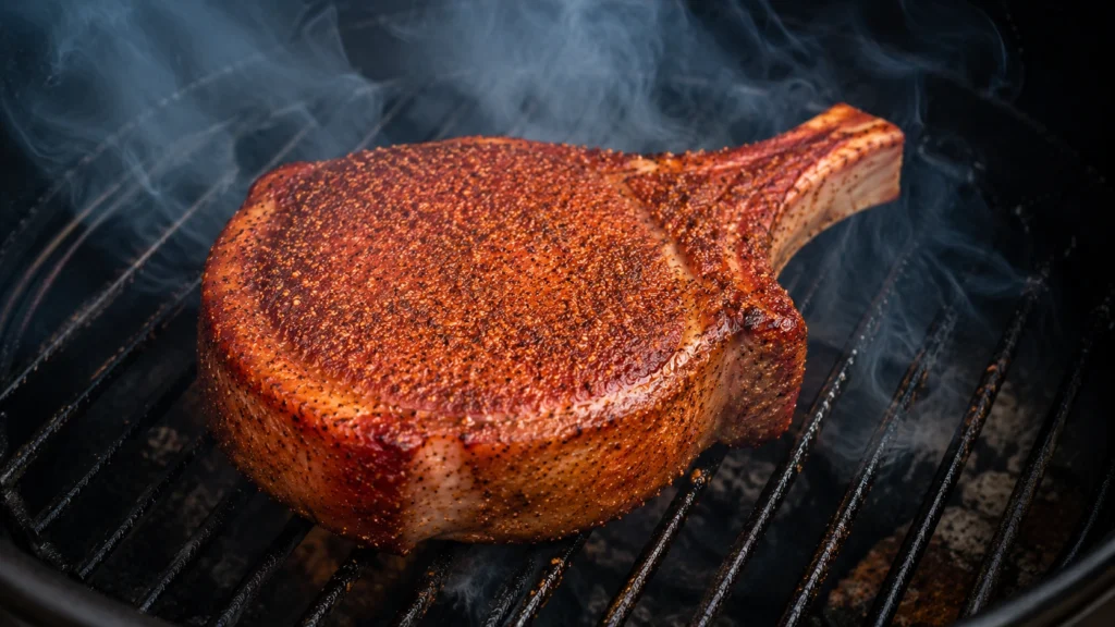 Smoking the Pork Chop
