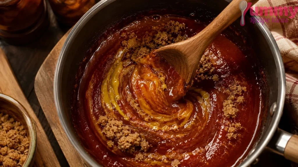 Stir in the Sugar and Mustard