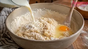 Adding Milk and Egg