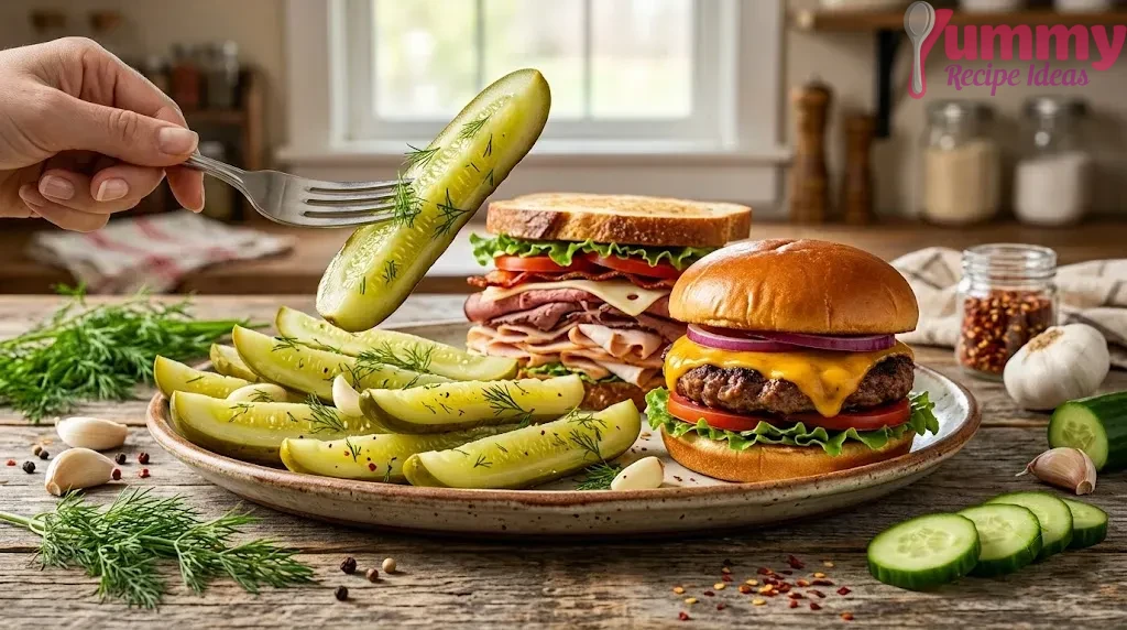 Serving Homemade Grillos Pickle Recipe