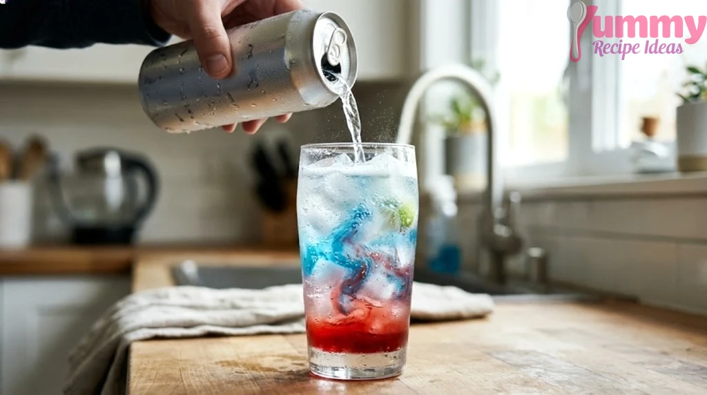 Pour in the Energy Drink